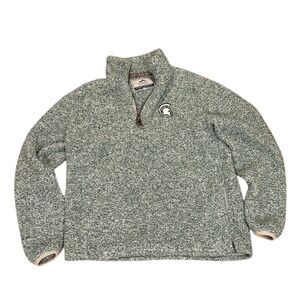 Summit Sportswear Michigan State Size Small Sherpa Quarter Zip Pullover Fleece